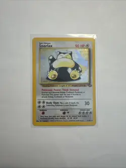 Pokemon TCG Snorlax Holo Rare Card 11/64 Jungle Unlimited HP - Image 1