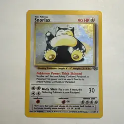 Pokemon TCG Snorlax Holo Rare Card 11/64 Jungle Unlimited HP - Image 2