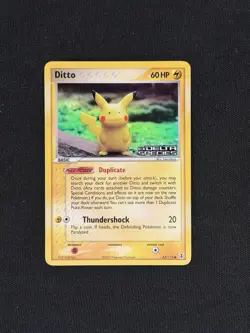 Pokemon TCG Delta Species Ditto Pikachu 063/113 Stamped Holo LP - Image 1