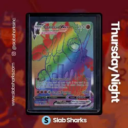 2020 POKEMON SWORD & SHIELD VIVID VOLTAGE #189/185 COALOSSAL VMAX SECRET RARE - Image 1