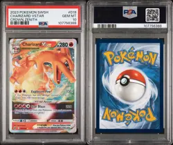 2023 POKEMON SWORD & SHIELD CROWN ZENITH #019 CHARIZARD VSTAR PSA 10 - Image 3