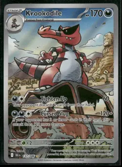 2025 Pokemon Krookodile TCG Black Bolt Illustration Rare Holo #137/086 - Image 1
