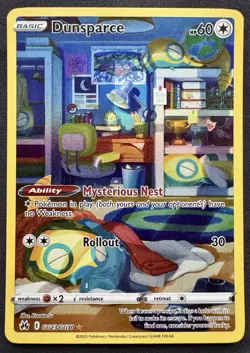 Dunsparce GG23/GG70 Pokemon Crown Zenith: Galarian Gallery Full Art Ultra Rare - Image 1