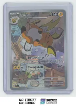 2023 Pokemon Scarlet & Violet Paldea Evolved Holo Illustration Rare Raichu - Image 1