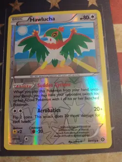 Pokemon : XY STEAM SIEGE HAWLUCHA 97/114 UNCOMMON REVERSE - Image 1