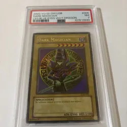2002 Yu-Gi-Oh! Legend Of Blue Eyes White Dragon LOB-005 Dark Magician PSA 7 - Image 2