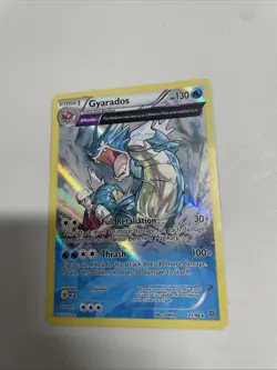Pokemon Gyarados TCG Full Art Holo Rare Card 21/98 XY Ancient Origins - Image 1