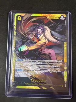 One Piece Crocodile OP14-120 SEC Gold Foil The Azure Sea’s Seven - Image 1