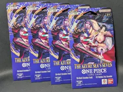 One Piece The Azure Sea's Seven Booster Pack 4 Pack Lot - Image 1