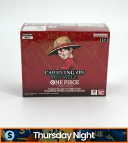 ONE PIECE TCG OP-13 ONE PIECE CARRYING ON HIS WILL FACTORY SEALED BOOSTER BOX - Image 1