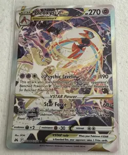 Pokemon TCG Deoxys Vstar GG46/GG70 Crown Zenith Galarian Gallery NM - Image 1
