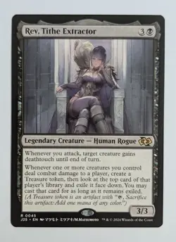 Rev, Tithe Extractor (ANIME) 45 Near Mint J25 Foundations Jumpstart Magic MTG - Image 1