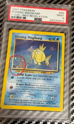 2001 Pokemon Unlimited Neo Revelation # 66 Shining Magikarp Holo PSA 9 Card MINT - Image 2