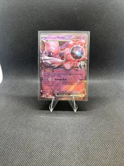Pokemon Card Team Rocket’s Mewto Ex 081/182 Destined Rivals Double Rare NM - Image 1