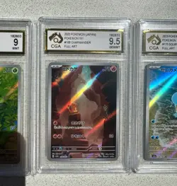 Pokemon Card Bulbasaur Charmander Squirtle AR 166 168 170/165 sv2a 151 Japanese - Image 3