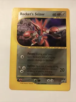 Rocket's Scizor Best of Game non-holo RARE Promo #4 Card - Image 1