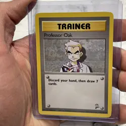 Professor Oak - 116/130 Base Set 2 Regular 2000 Pokemon TCG NM/MT Pokemon Card - Image 1