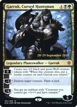 Garruk, Cursed Huntsman -Foil Light Play MTG Promos: Prerelease Cards - Image 1
