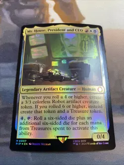 Mr. House, President and CEO #7 (Foil) (NM) Fallout PIP Magic MTG - Image 2