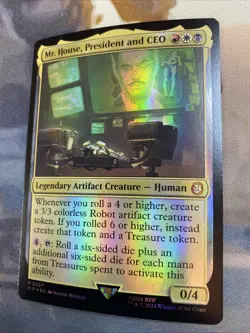 Mr. House, President and CEO #7 (Foil) (NM) Fallout PIP Magic MTG - Image 3