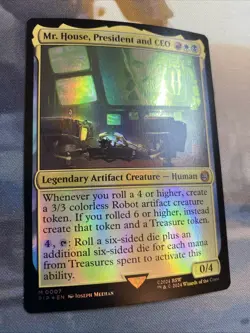 Mr. House, President and CEO #7 (Foil) (NM) Fallout PIP Magic MTG - Image 4