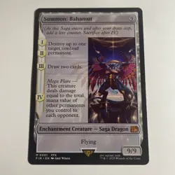 MTG Summon Bahamut M 0001 Mythic Rare NM - Final Fantasy Magic The Gathering - Image 1