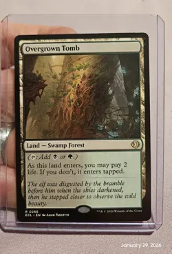 🔥 MTG - Overgrown Tomb - Lorwyn Eclipsed ECL Regular RARE #266 NM 🔥 - Image 1