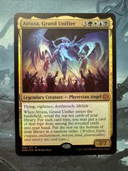 x1 Atraxa, Grand Unifier ONE MTG 196 FOIL MYTHIC M/NM 1x - Image 1