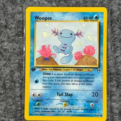 Vintage Pokemon Neo Discovery Wooper 1st Edition 71/75 Common NM - Image 1