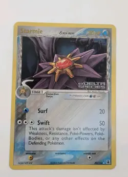 Starmie 30/113 EX Delta Species Reverse Holo Rare Stamped Pokemon TCG - Image 1