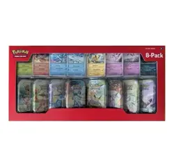 Pokemon Prismatic Evolutions Costco 8-Pack Mini Tins - New & Sealed - Image 1