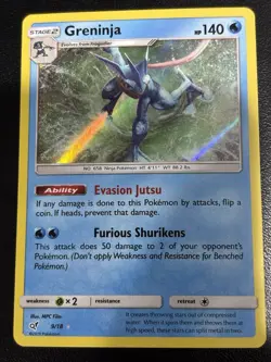 Pokemon Greninja 9/18 Detective Pikachu Holo | NM - Image 1