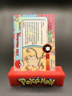 2000 TOPPS CHROME POKEMON TV ANIMATION # 56 MANKEY - Image 3