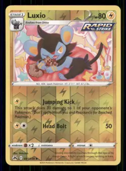 Luxio (41) Crown Zenith #041/159 Uncommon Reverse Holo Pokemon LP - Image 1