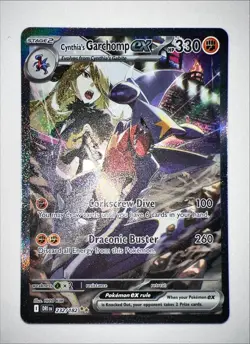 Pokemon Cynthia's Garchomp Ex 232/182 Sv10 Destined Rivals Full Art Holo - Image 3