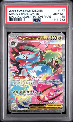 2025 Pokemon Mega Evolution Mega Venusaur EX #177 SIR PSA 10 Gem Mint - Image 1