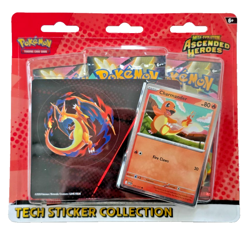 Pokemon Mega Evolutions Ascended Heroes Tech Sticker Collection Charmander Promo - Image 1