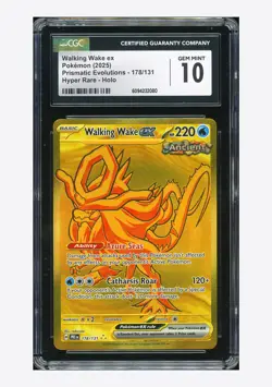 Pokemon CGC 10 GEM MINT Walking Wake ex Hyper Rare 2025 176/131 PRE English - Image 1