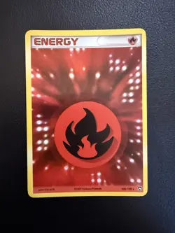 Pokemon TCG- Fire Energy- 104/108- Holo Rare- Power Keepers- MP - Image 1