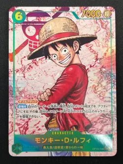 [NM] Monkey D. Luffy ONE PIECE Japanese OP13-118 SEC Carrying on His Will 29J23 - Image 2