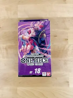 One Piece card game English Starter Deck Purple Luffy ST-18 Sealed - Image 1