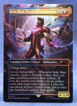 Iron Man, Titan of Innovation - MTG FOIL - Secret Lair Drop Marvel SLD - NM - Image 2