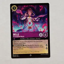 Belle 36/204 Disney Lorcana Ursula's Return Regular Super Rare Card NM - Image 1