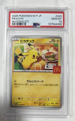 Pikachu - 020/M-P 020/M-P M-P Promotional Cards Regular (Japanese) PSA 10 - Image 1
