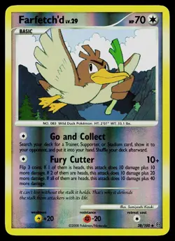 Pokemon Card - Farfetch'd Stormfront 38/100 Uncommon Reverse Holo - Image 1