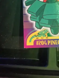 Pokemon Card - Pineco #204 - Johto Series - Topps Blue Label Non Foil - Image 2