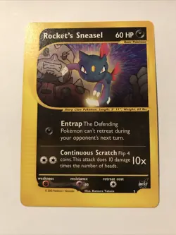 Pokemon TCG Best of Promos Rocket’s Sneasel # 5 Promo Card - Image 1
