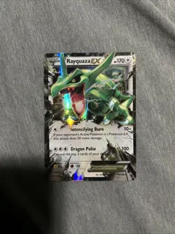 Pokemon TCG Rayquaza EX Roaring Skies Holo Ultra Rare Card 75/108 - Image 1