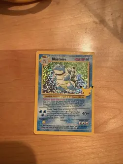 25 Year Anniversary Blastoise Pokemon Card Is Good Condition - Image 1