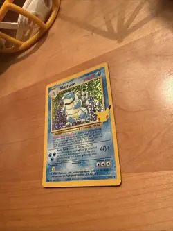 25 Year Anniversary Blastoise Pokemon Card Is Good Condition - Image 4
